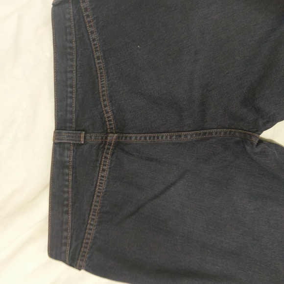 Abercrombie & Fitch lace-up flare jeans, dark wash - Picture 6 of 8